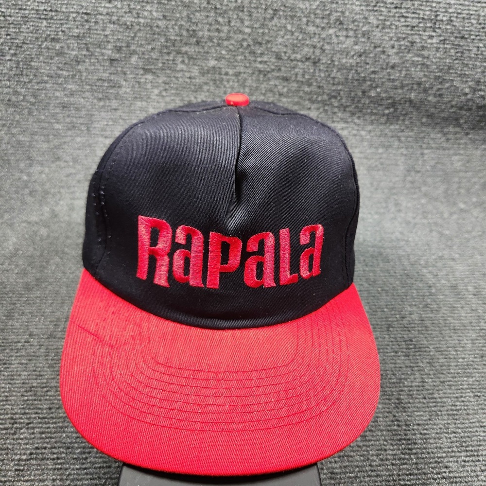 Vintage 90s Fishing Snapback Hat Cap Adult Rapala‎ Fish Lures Deadstock NEW